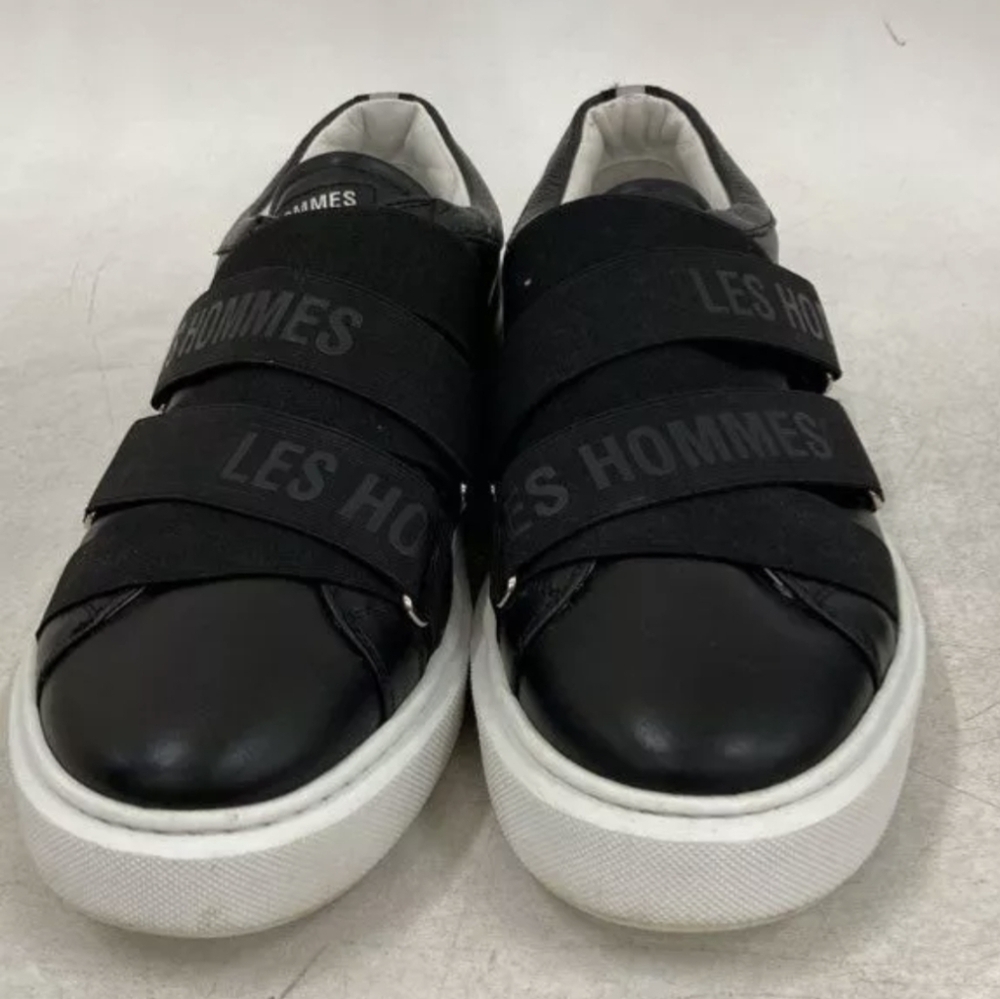LES HOMMES Low-Top Logo-Strap Men's Sneakers Size 8 Like New MSRP $435